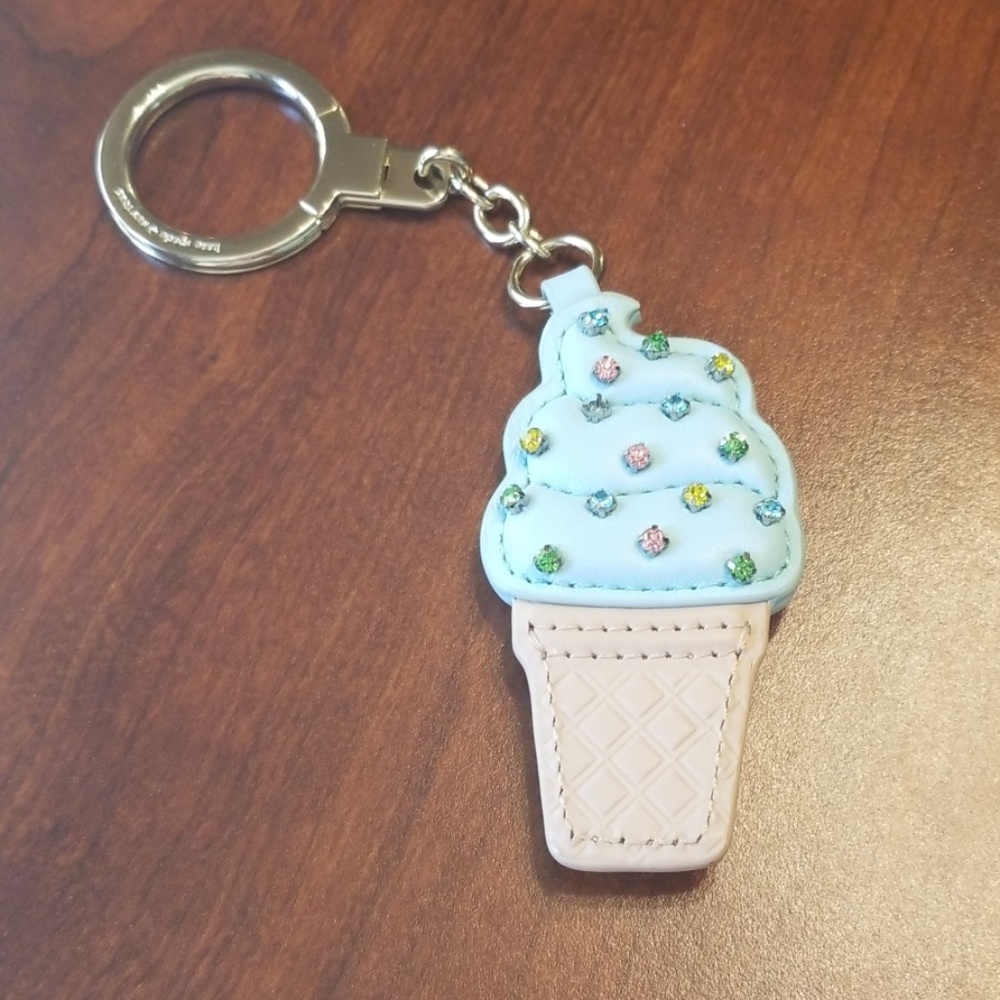 Kate Spade Ice Cream Cone Key Fob
